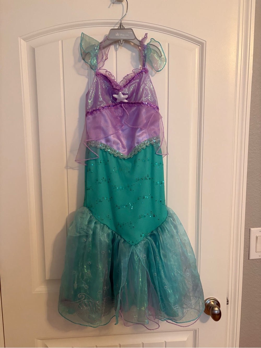 Kids 5/6 Disney Store Purple and Teal Ariel Mermaid Dress Costume